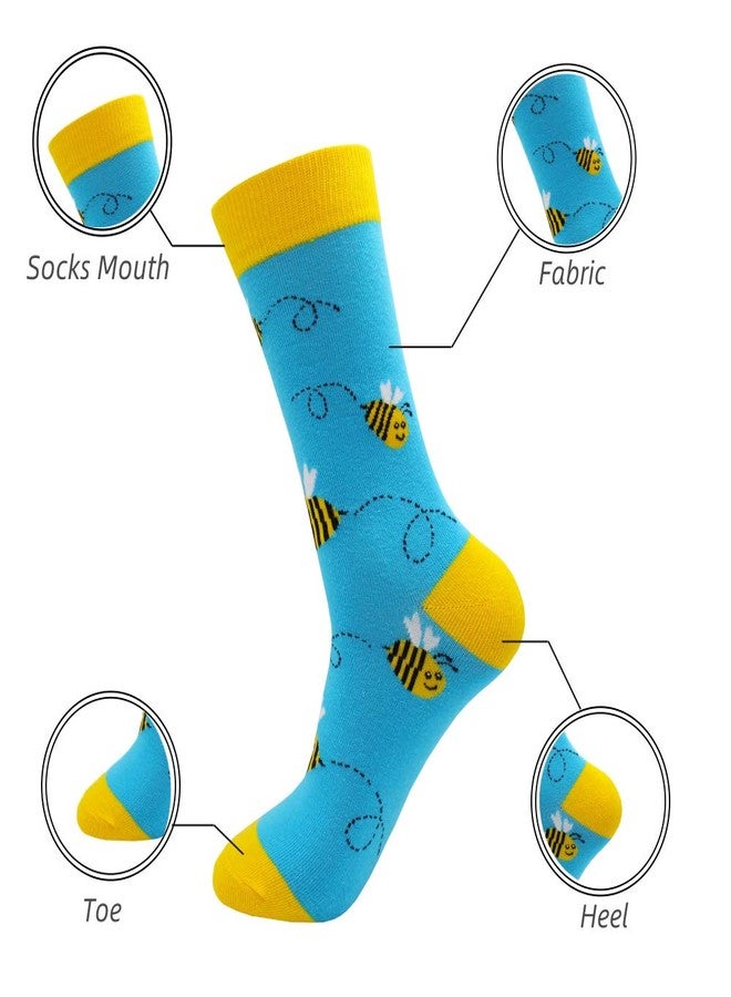 TOEJYJ Womens Socks size 9-11, Cute Funny Fun Crazy Cool Novelty Long Cotton Calf Crew Socks, Gift for Women Ladies Girls Teens - Image 5